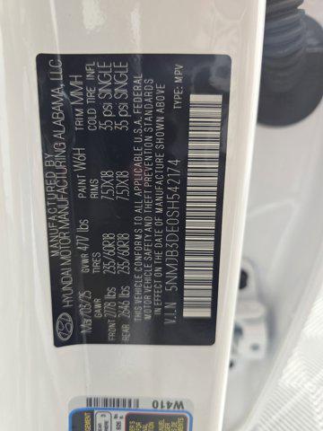 Photo of 2025 Serenity White Pearl Hyundai TUCSON