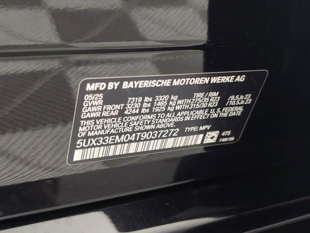 Photo of 2026 Black Sapphire Metallic BMW X7