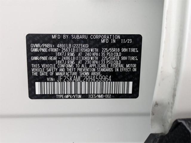 Photo of 2024 Crystal White Pearl Subaru Forester
