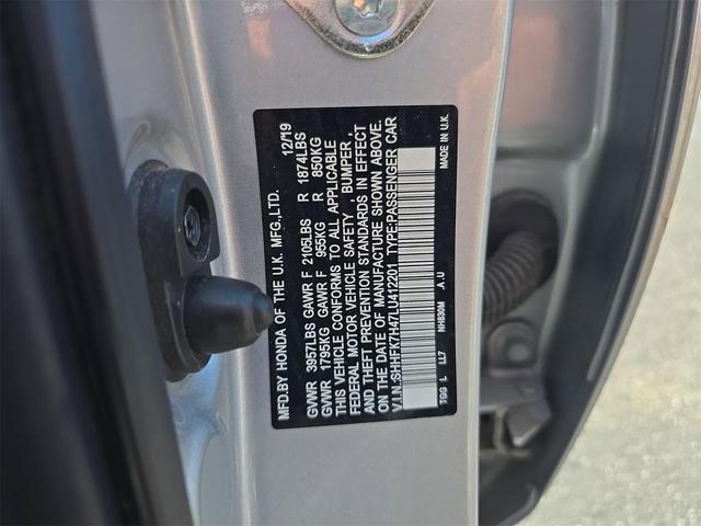 Photo of 2020 Lunar Silver Metallic Honda Civic