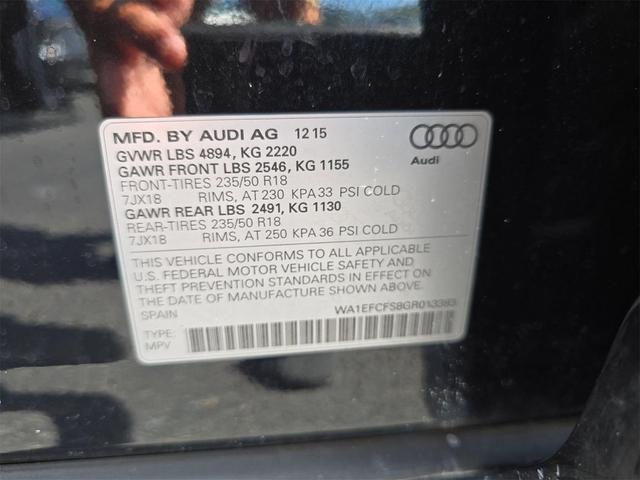 Photo of 2016 Black Metallic Audi Q3