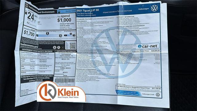 Photo of 2021 Black Volkswagen Tiguan