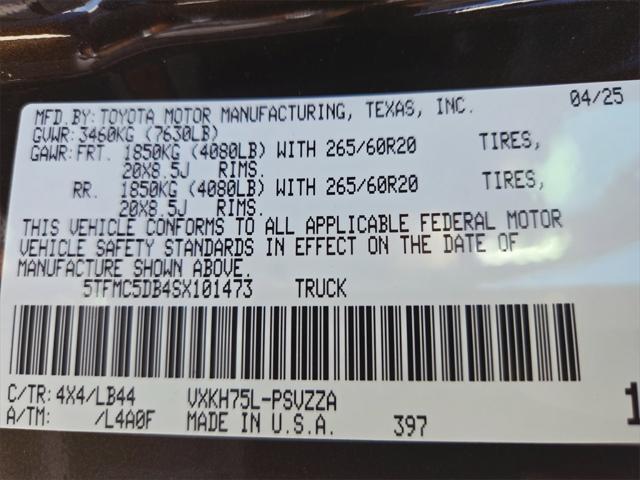 Photo of 2025 Brown Toyota Tundra Hybrid