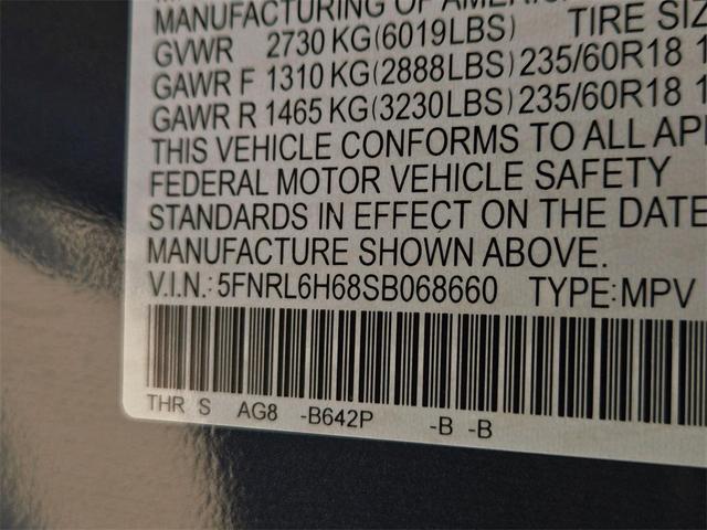 Photo of 2025 Smoke Blue Pearl Honda Odyssey