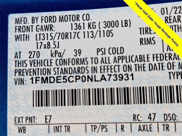 Photo of 2022 Blue Metallic Ford Bronco