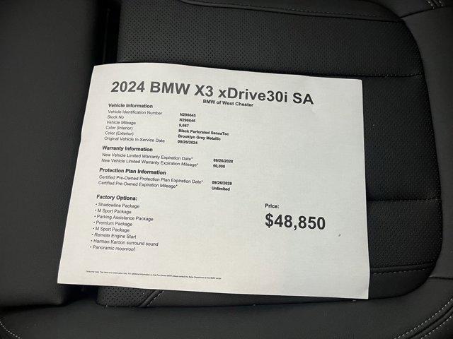 Photo of 2024 Gray Metallic BMW X3