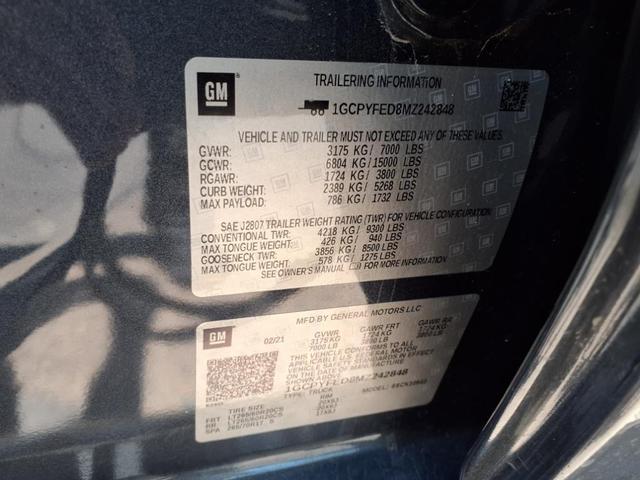 Photo of 2021 Shadow Gray Metallic Chevrolet Silverado 1500