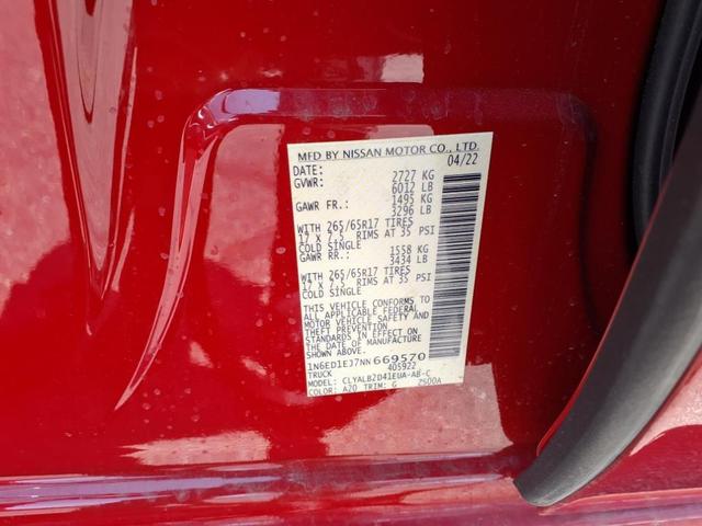 Photo of 2022 Red Alert Nissan Frontier