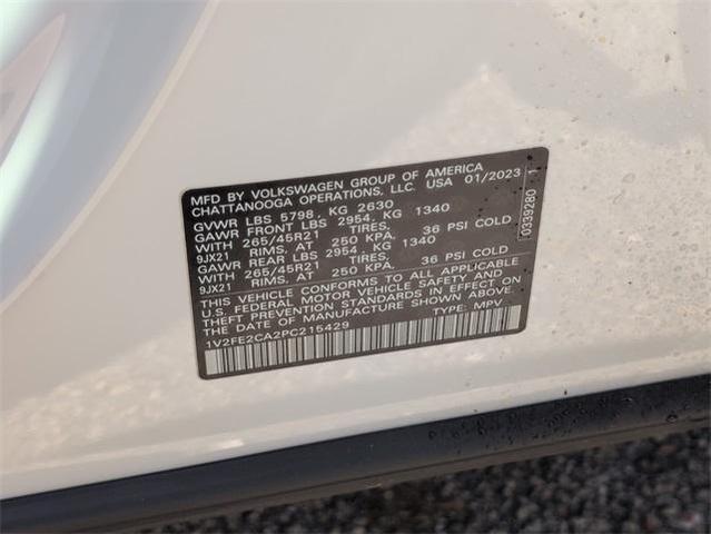 Photo of 2023 Opal White Pearl Effect Volkswagen Atlas Cross Sport