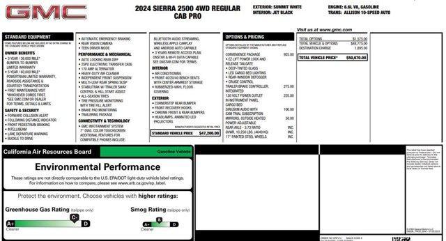 Photo of 2024 Summit White GMC Sierra 2500