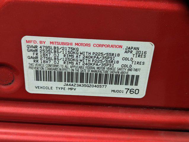 Photo of 2016 Rally Red Metallic Mitsubishi Outlander
