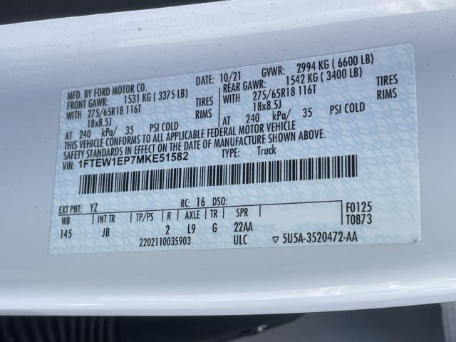 Photo of 2021 Oxford White Ford F-150