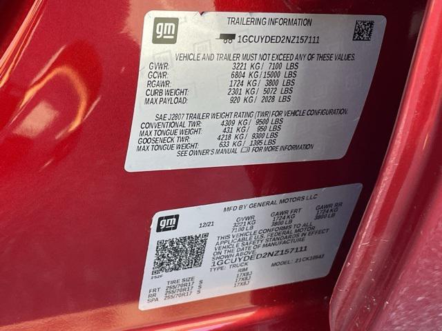 Photo of 2022 Cherry Red Tintcoat Chevrolet Silverado 1500