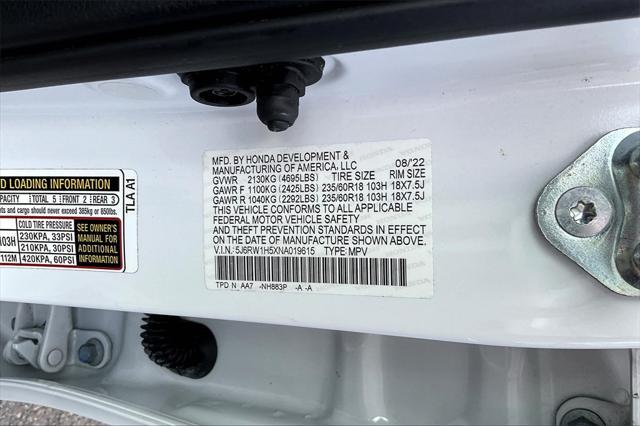 Photo of 2022 Platinum White Pearl Honda CR-V