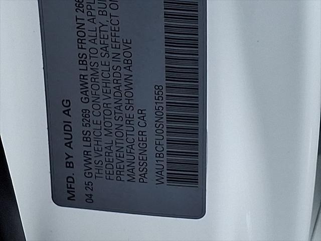 Photo of 2025 Arkona White Audi A5