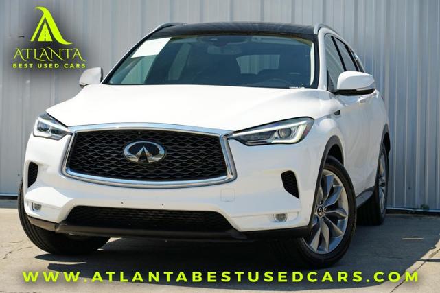 Photo of 2021 Lunar White INFINITI QX50