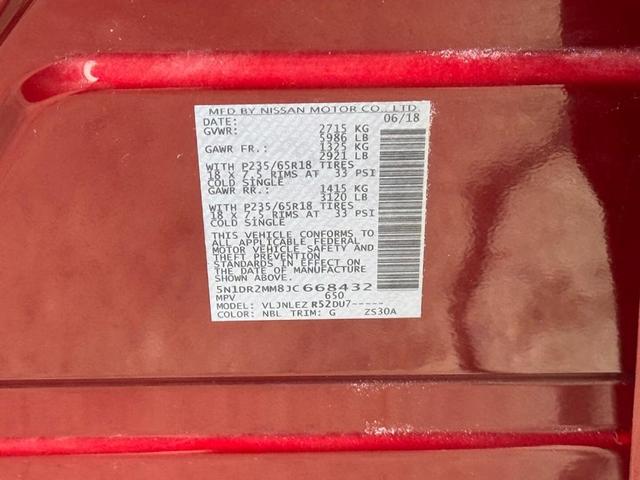 Photo of 2018 Scarlet Ember Nissan Pathfinder