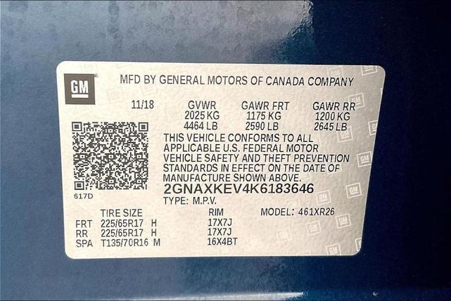 Photo of 2019 Pacific Blue Metallic Chevrolet Equinox