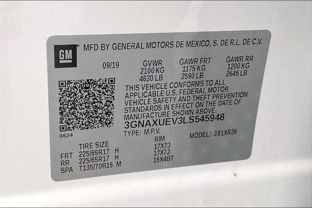 Photo of 2020 Summit White Chevrolet Equinox