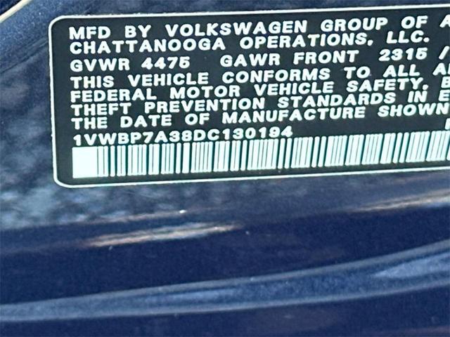 Photo of 2013 Night Blue Volkswagen Passat
