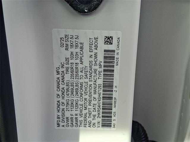 Photo of 2025 Platinum White Pearl Honda CR-V
