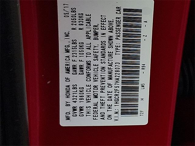 Photo of 2017 San Marino Red Honda Accord