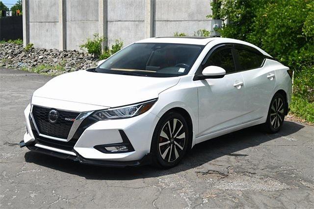 Photo of 2021 Aspen White Tricoat Nissan Sentra