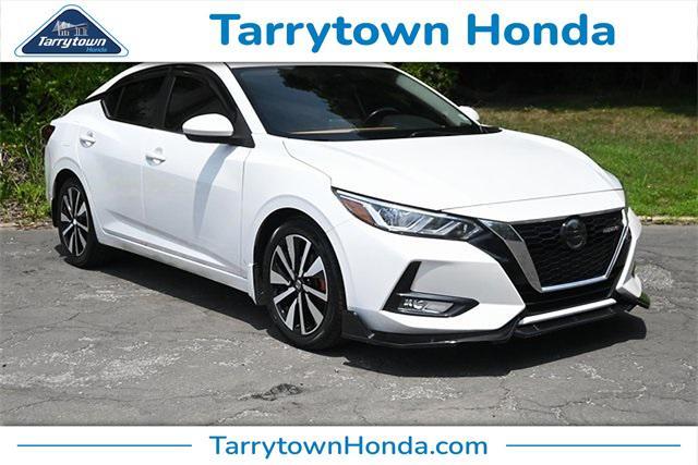 Photo of 2021 Aspen White Tricoat Nissan Sentra