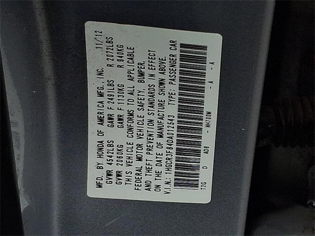 Photo of 2013 Alabaster Silver Metallic Honda Accord