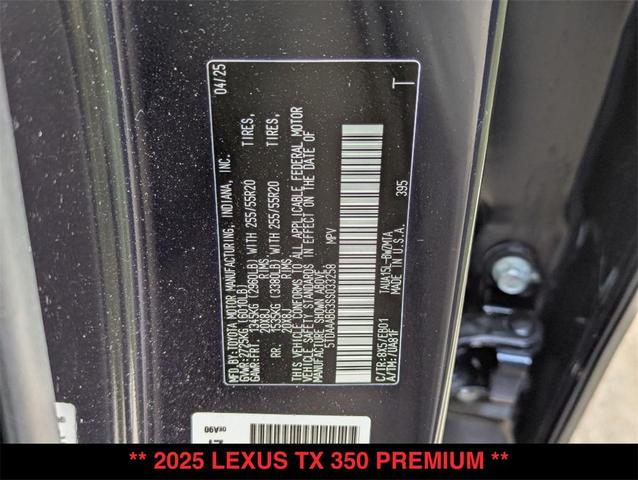 Photo of 2025 Nightfall Mica Lexus TX 350