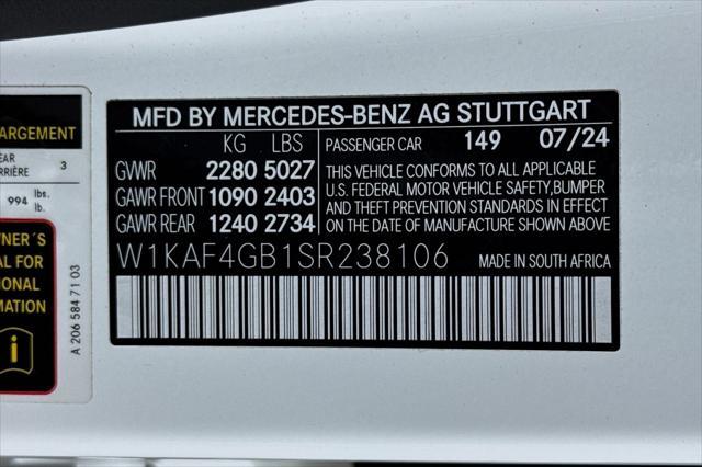 Photo of 2025 Polar White Mercedes-Benz C-Class