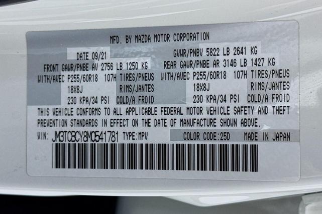 Photo of 2021 Snowflake White Pearl Mica Mazda CX-9