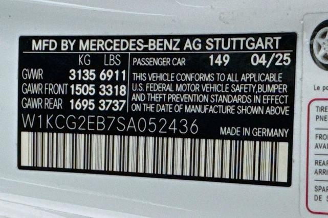Photo of 2025 Polar White Mercedes-Benz EQS 450