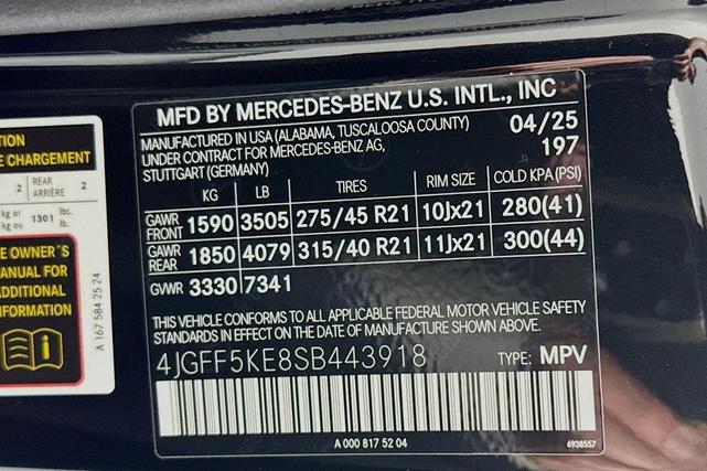 Photo of 2025 Obsidian Black Metallic Mercedes-Benz GLS 450