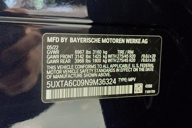 Photo of 2022 Carbon Black Metallic BMW X5 PHEV