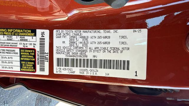 Photo of 2025 Terra Toyota Sequoia
