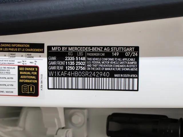 Photo of 2025 Polar White Mercedes-Benz C-Class