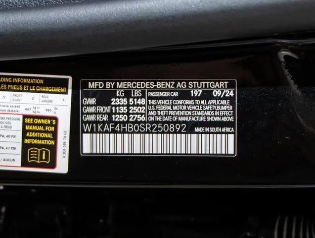 Photo of 2025 Obsidian Black Metallic Mercedes-Benz C-Class