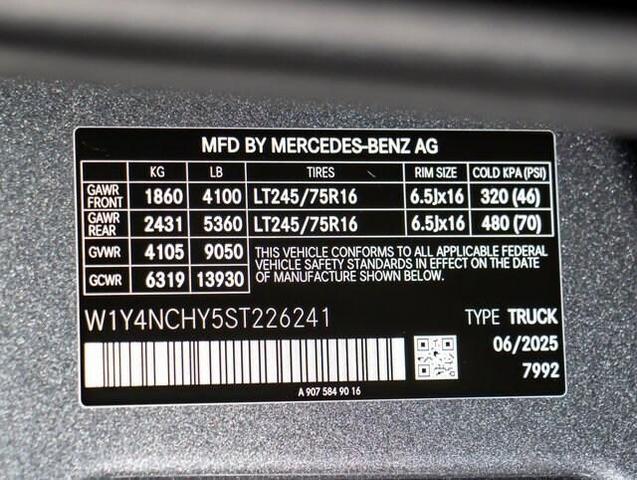 Photo of 2025 Selenite Gray Metallic Mercedes-Benz Sprinter 2500