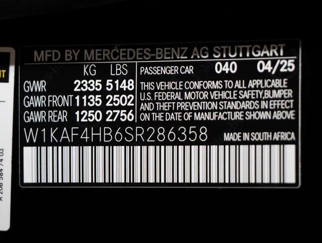 Photo of 2025 Black Mercedes-Benz C-Class