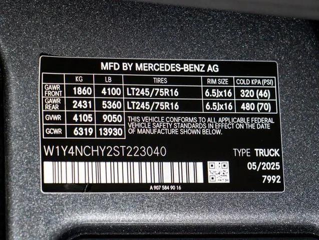 Photo of 2025 Selenite Gray Metallic Mercedes-Benz Sprinter 2500