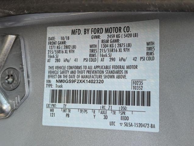Photo of 2019 Silver Ford Transit Connect