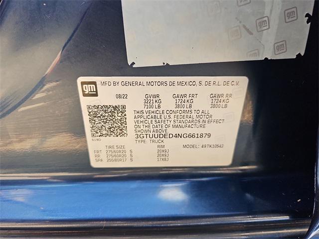 Photo of 2022 Pacific Blue Metallic GMC Sierra 1500