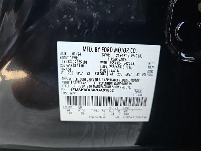 Photo of 2024 Black Metallic Ford Explorer