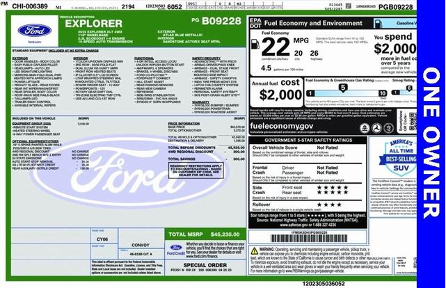Photo of 2023 Atlas Blue Metallic Ford Explorer