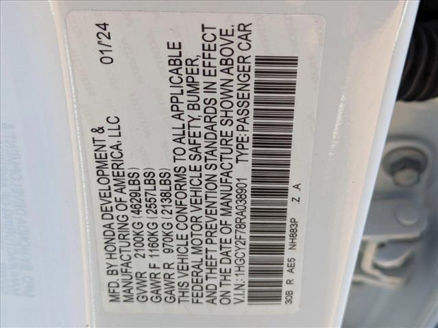 Photo of 2024 Platinum White Pearl Honda Accord Hybrid