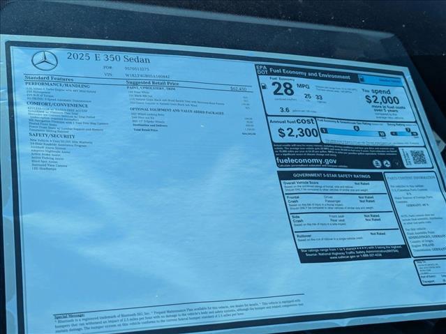 Photo of 2025 Polar White Mercedes-Benz E-Class