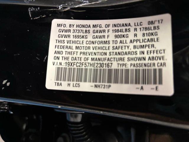 Photo of 2017 Black Honda Civic