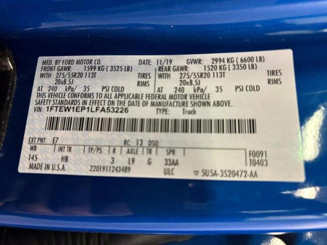 Photo of 2020 Blue Ford F-150