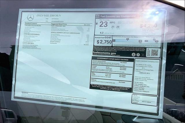 Photo of 2025 White Mercedes-Benz GLE 350